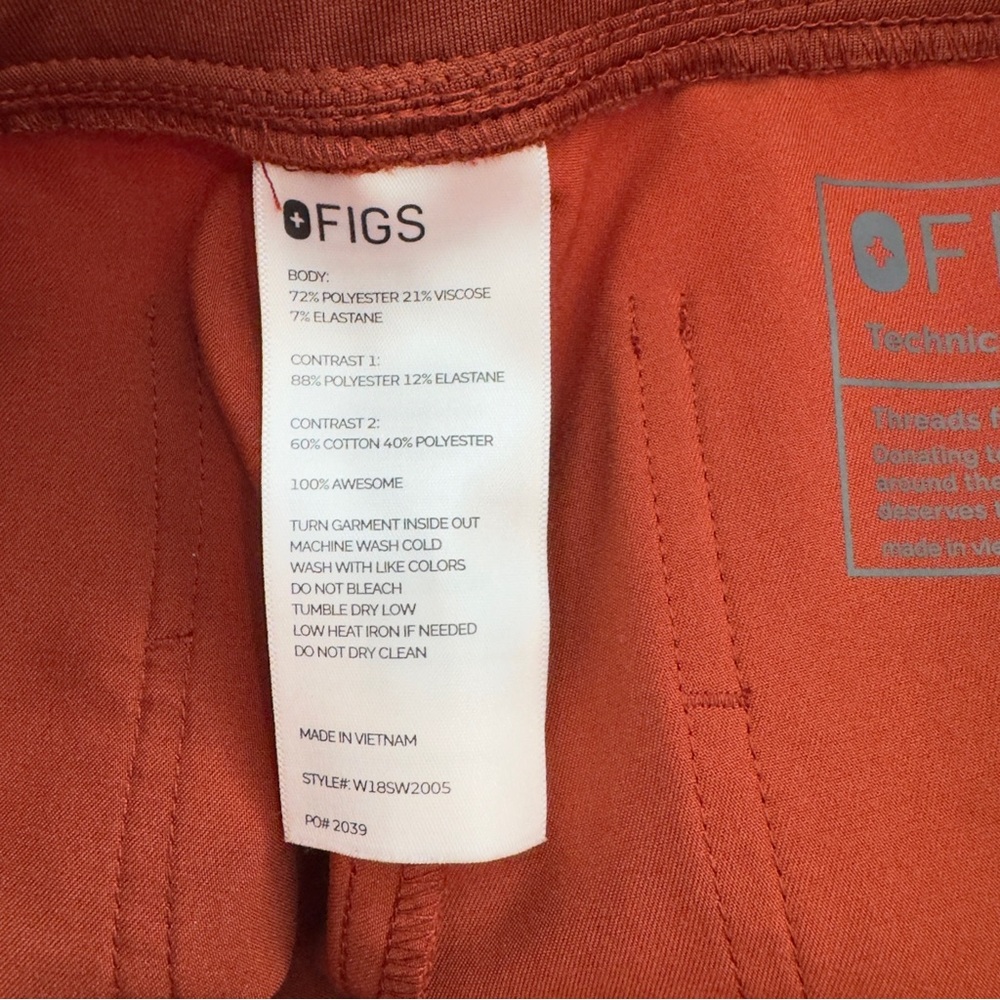 Figs Technical Collection Scrub Set Zamora Jogger Catarina Top Sz S Autumn - Picture 11 of 12